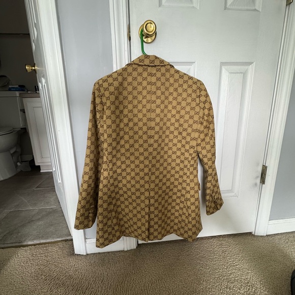 Gucci Beige Patterned Blazer for Men - Picture 2 of 4